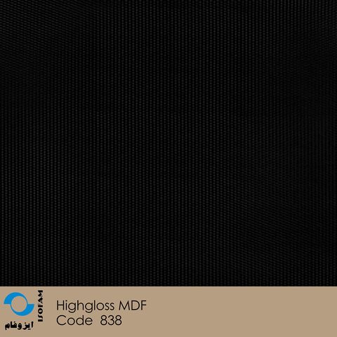 نئوپان ملامینه بست وود (Best Wood) F 1105 Black (مشکی) براق ۱۸۳*۳۶۶ 