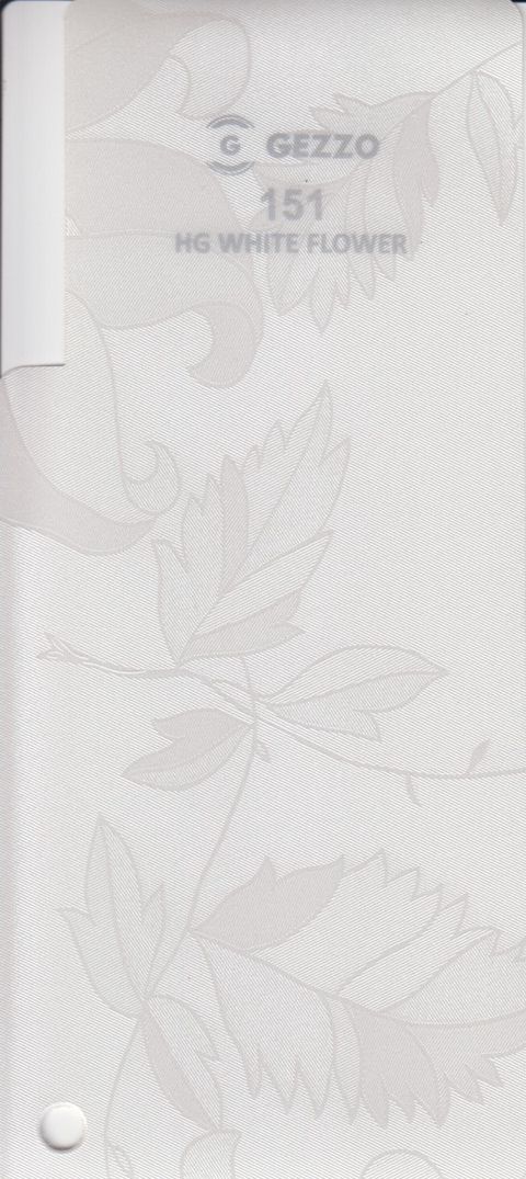 هایگلاس گزو ۱۵۱ HG WHITE FLOWER  براق ۱۲۲*۲۸۰ 